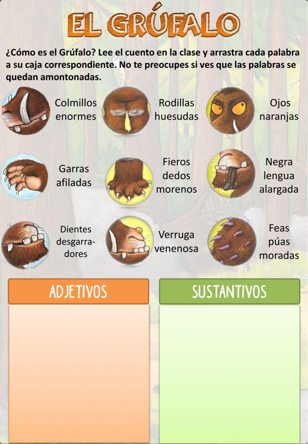 Grufalo adjetivo sustantivo