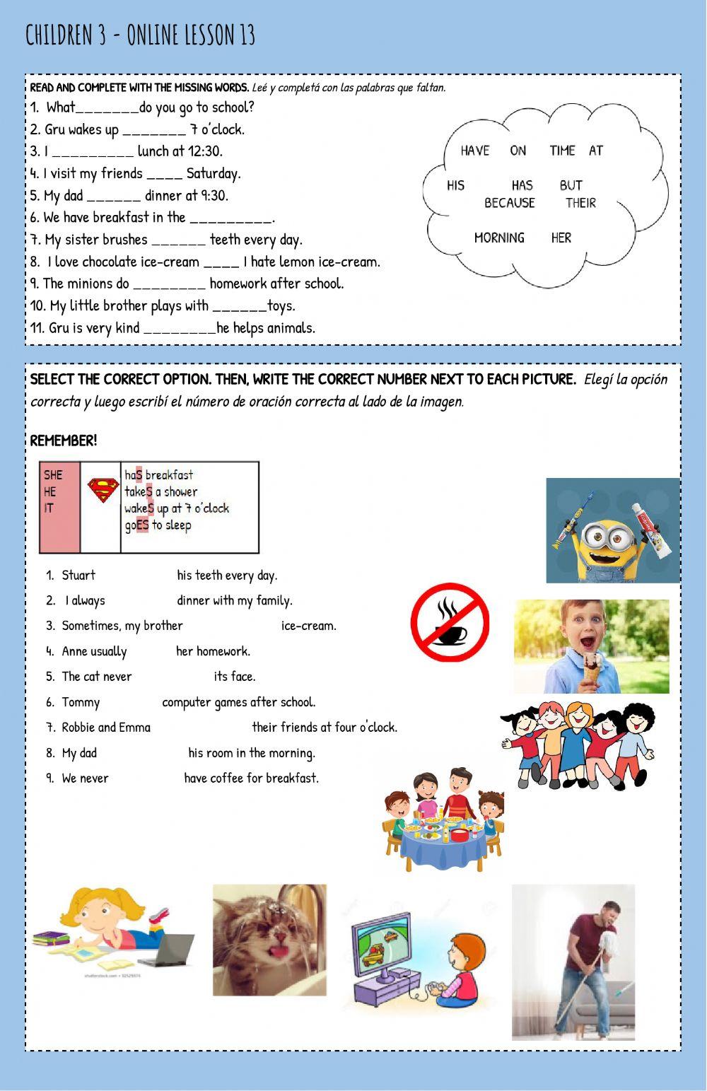 Online Lesson 13 - Children 3