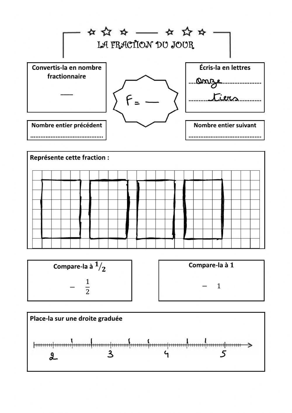 S9 - La fraction du jour