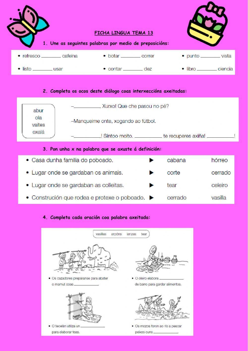 Ficha lingua tema 13