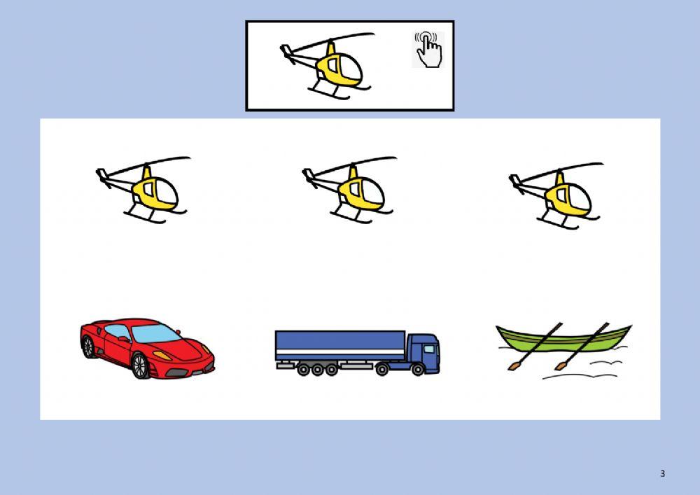 Busca el transporte igual