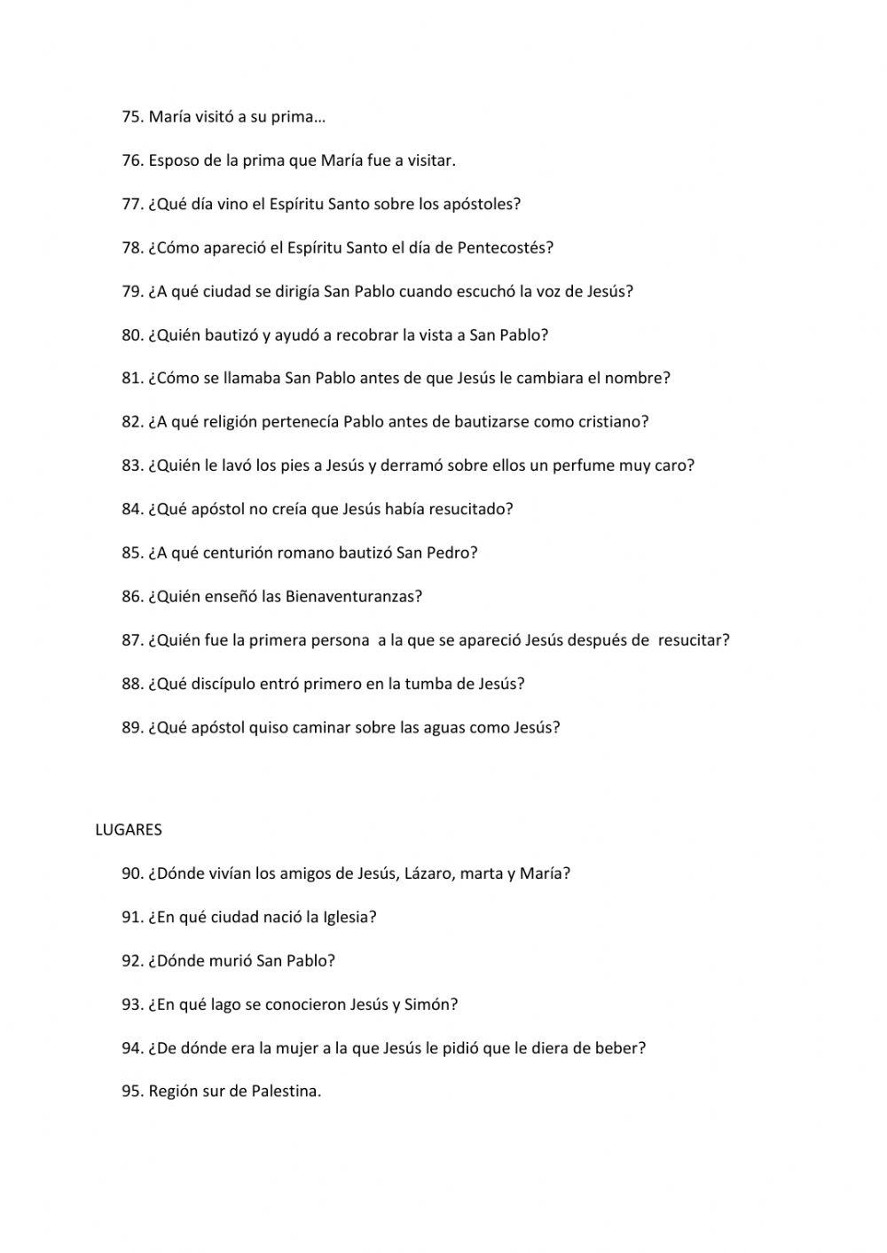 Trivial de Religión (II) (v. 2)