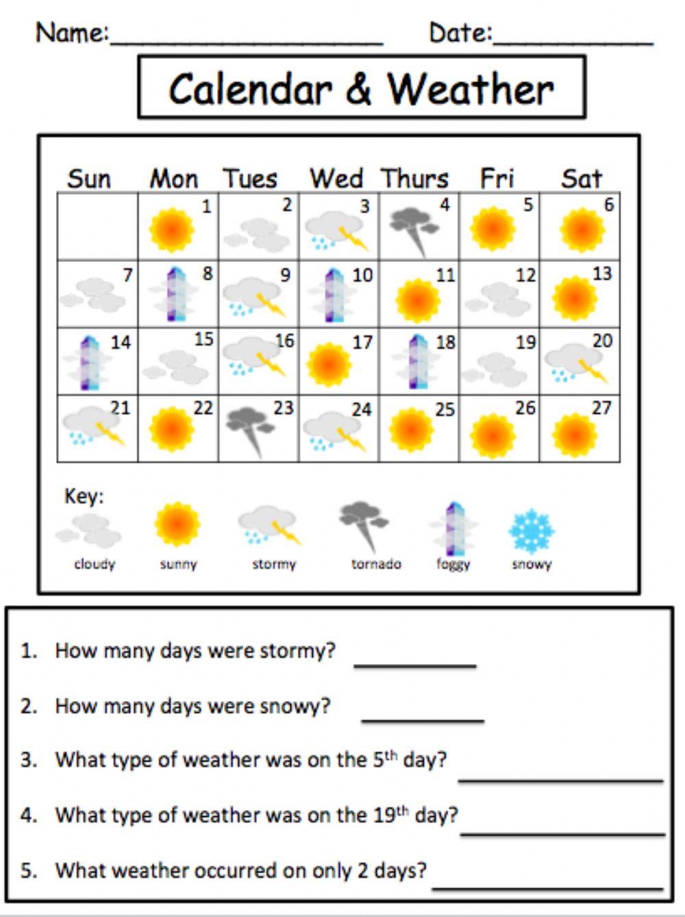 Calendar and Weather