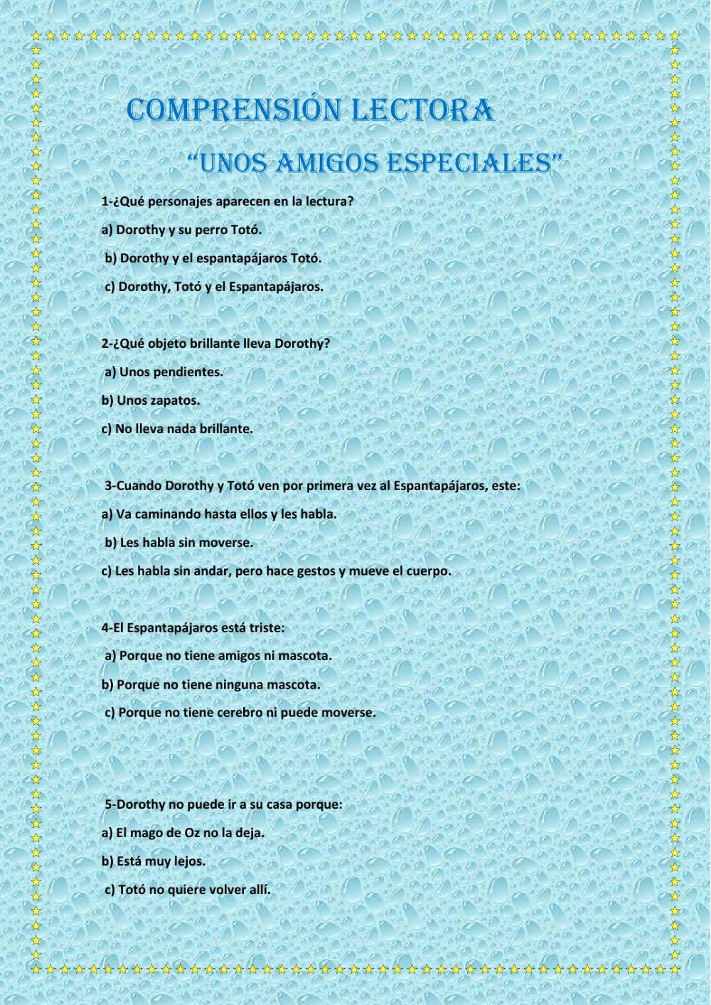 Comprensión lectora