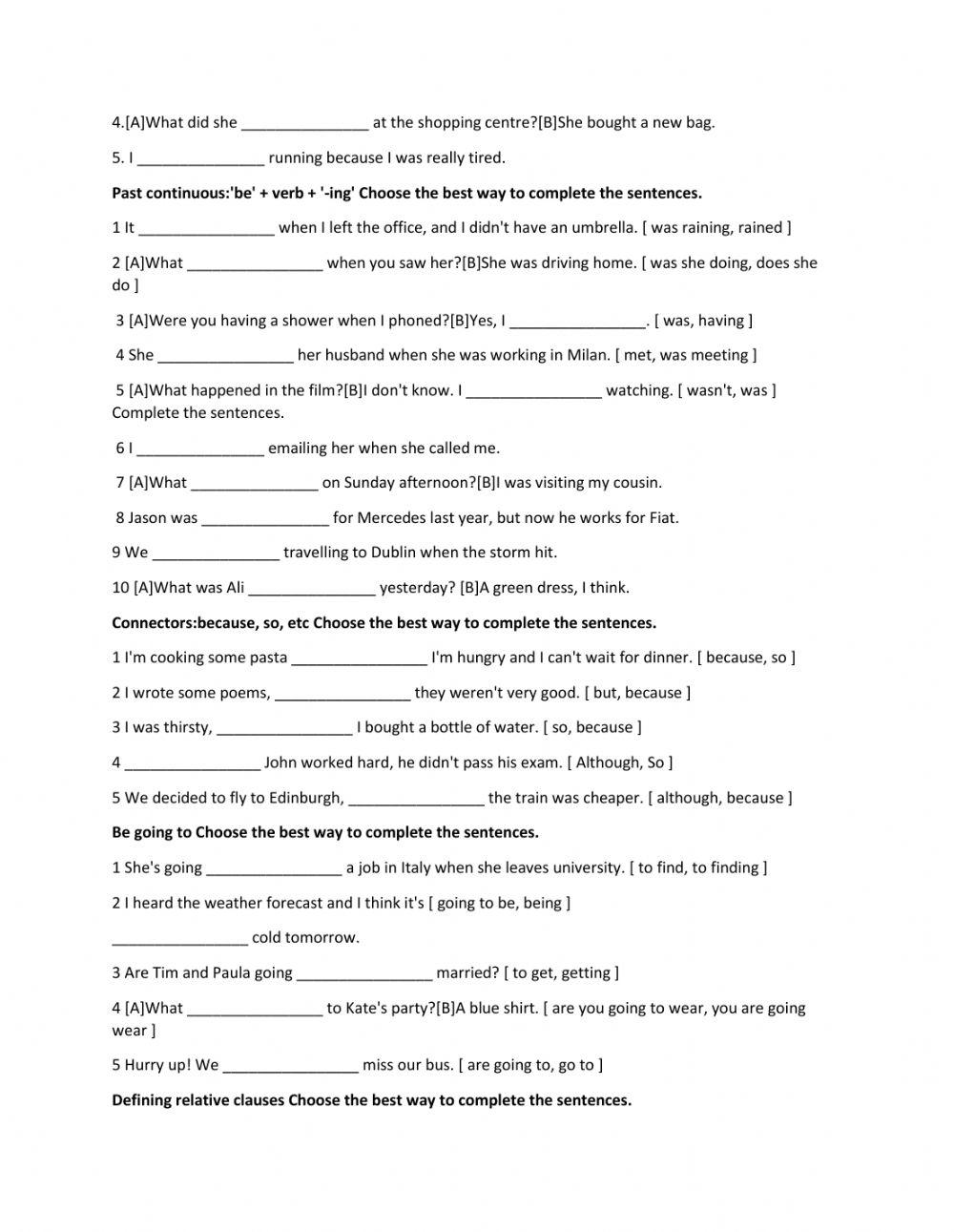 English File third ed. pre-interm. Unit 1-4