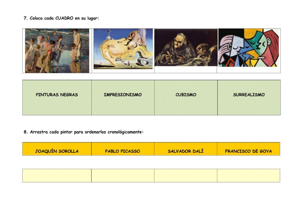 Examen siglos XIX y XX en España