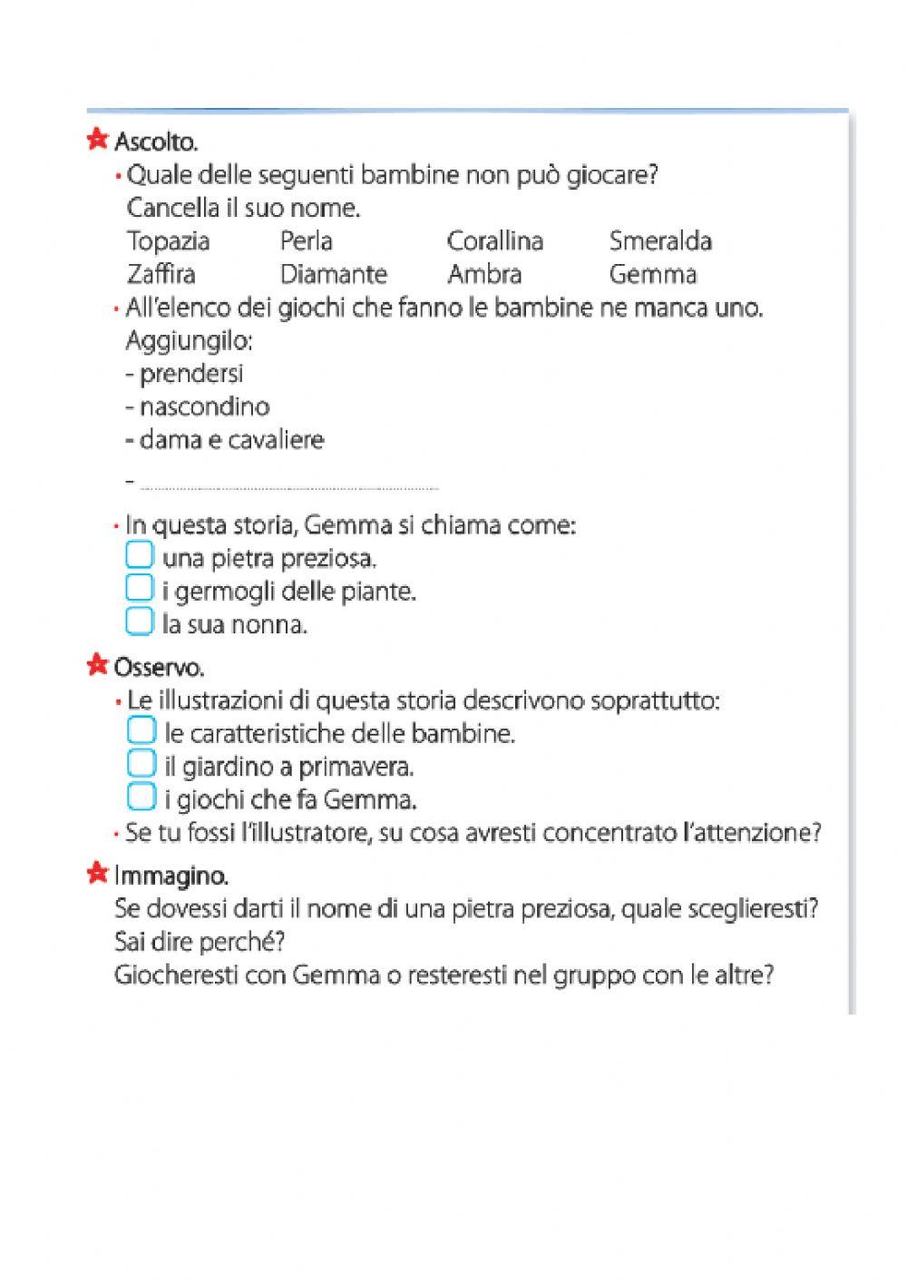 Gemma e le altre: ascolto