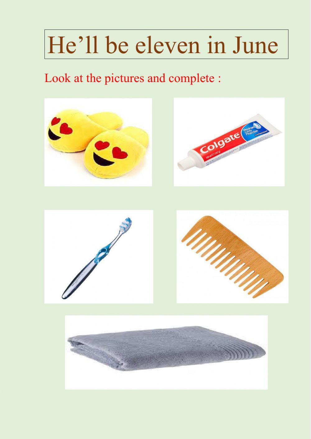 He'll be eleven in June