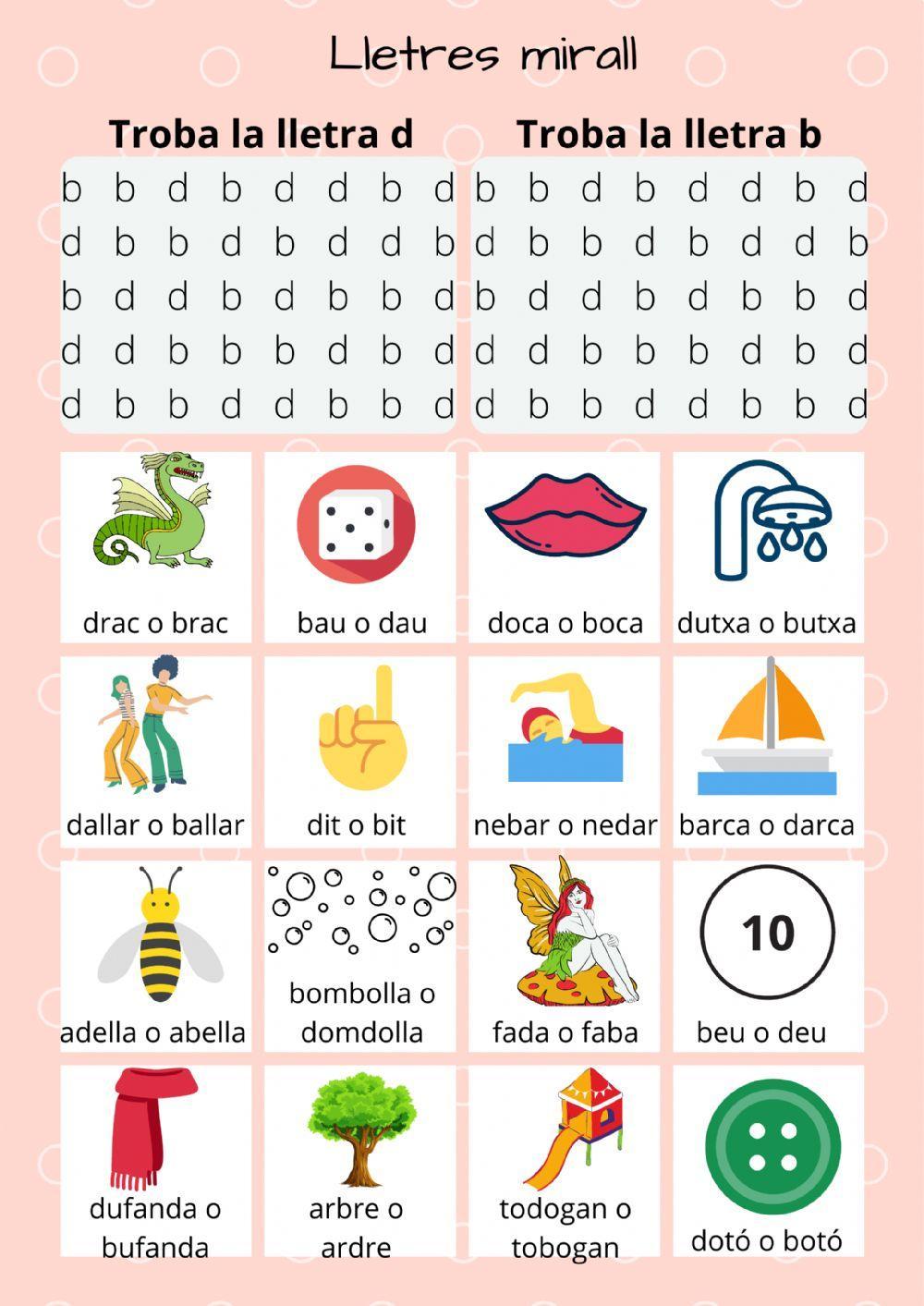 Lletres mirall: b o d