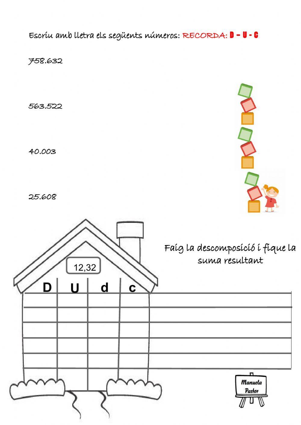 Escriptura números i descomposició