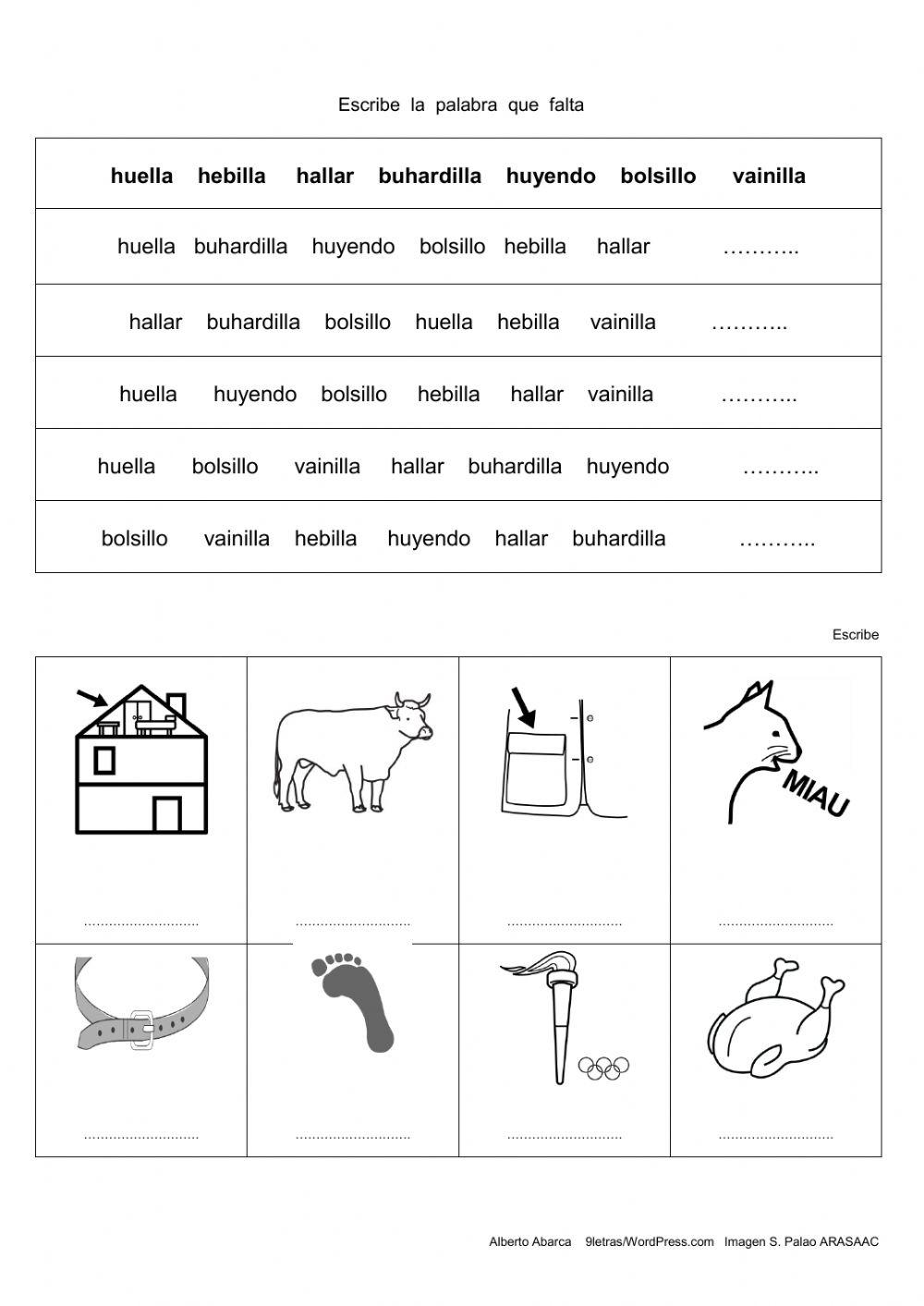 Ortografia ll-y ficha7