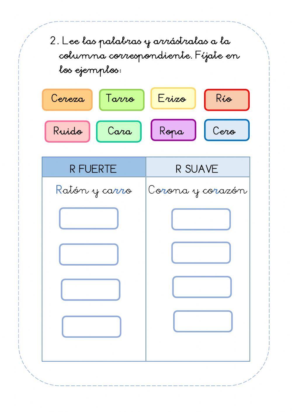 R suave y R fuerte R suave y R fuerte