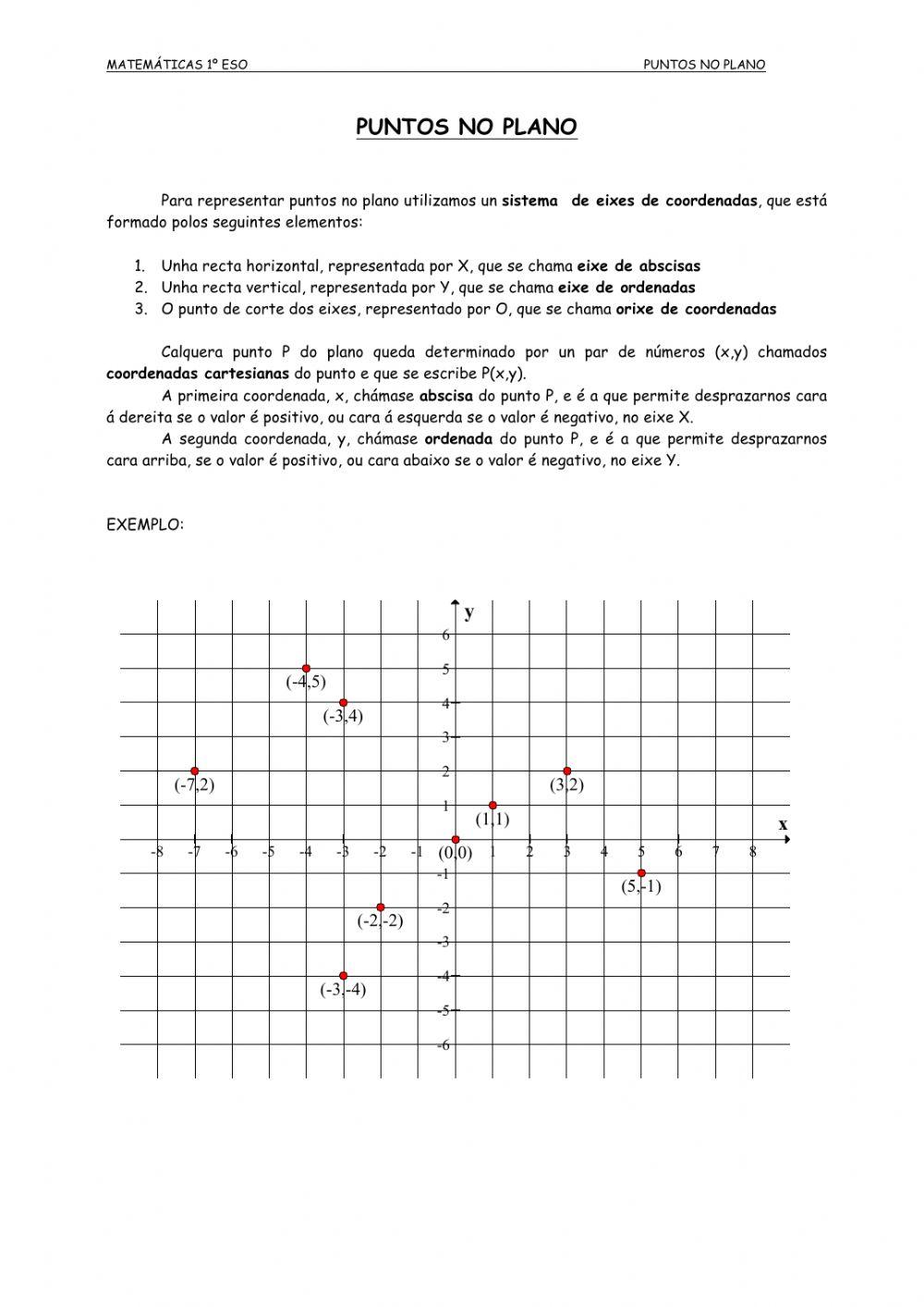 PUNTOS DO PLANO 1º ESO