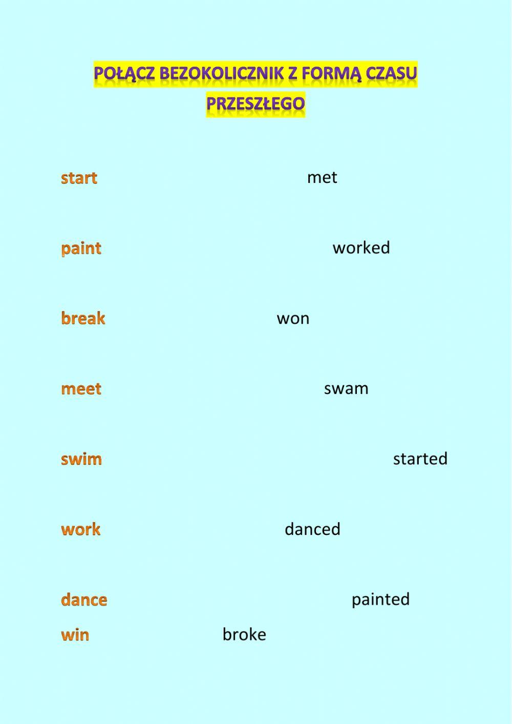 Past verbs