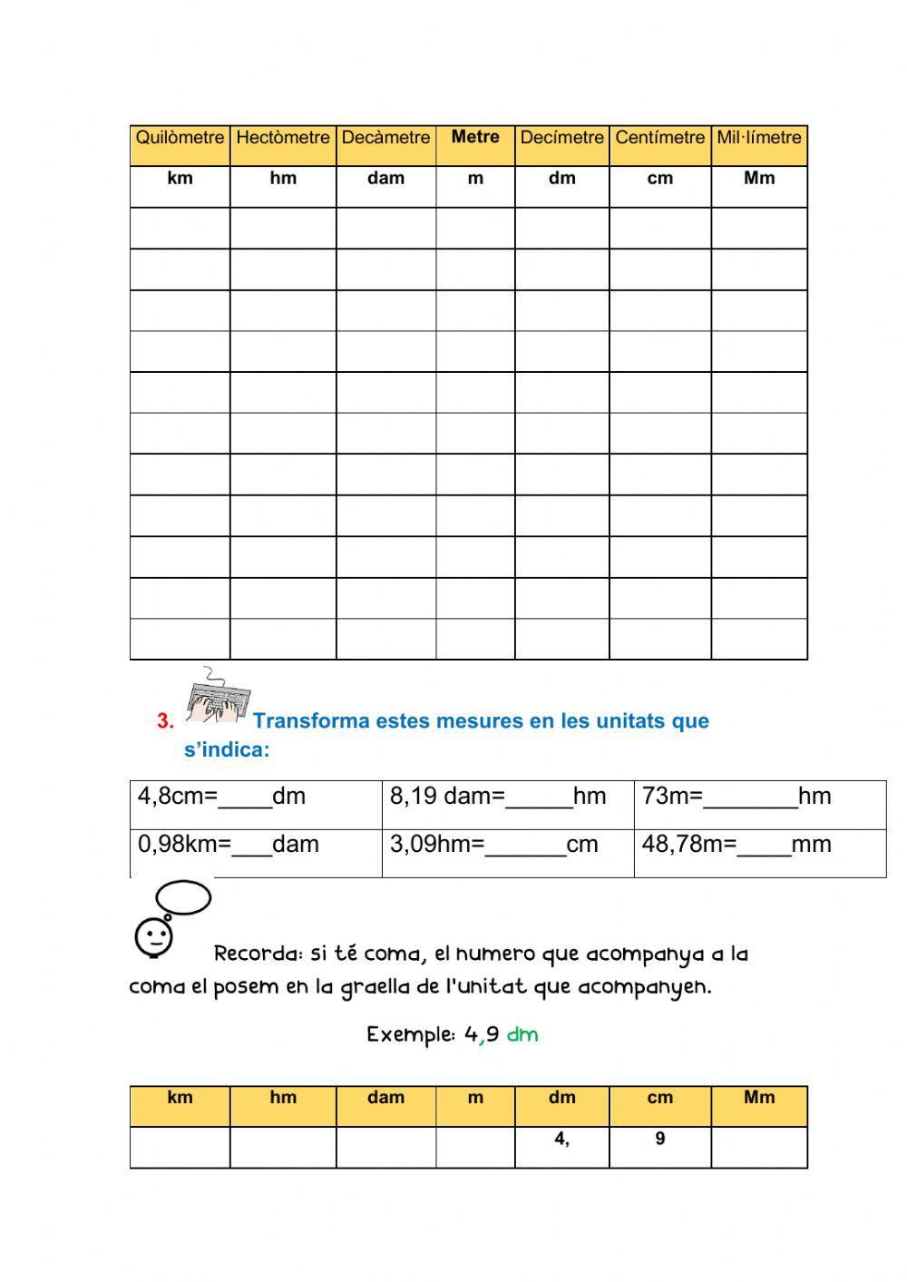 Mesures de longitud