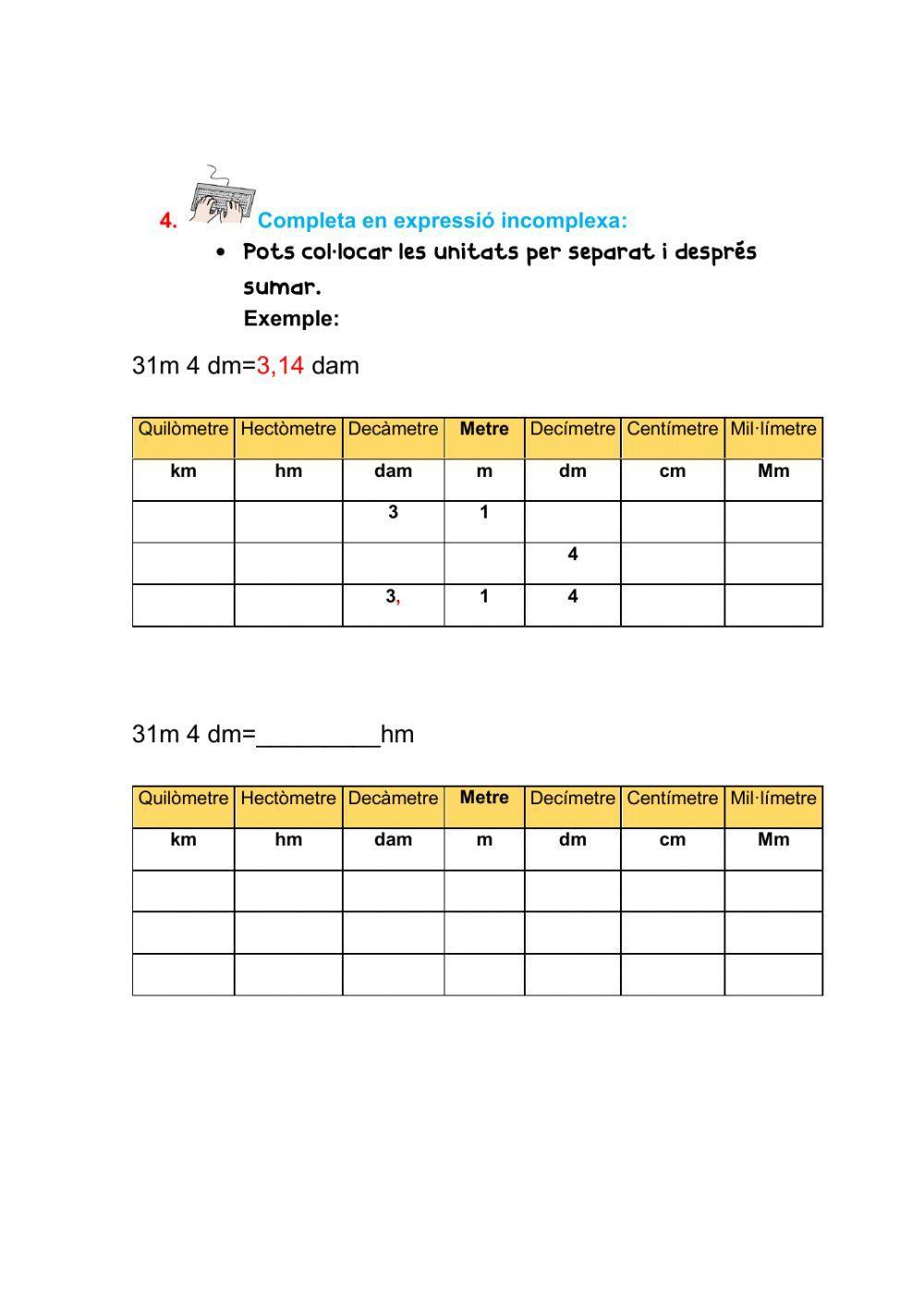 Mesures de longitud