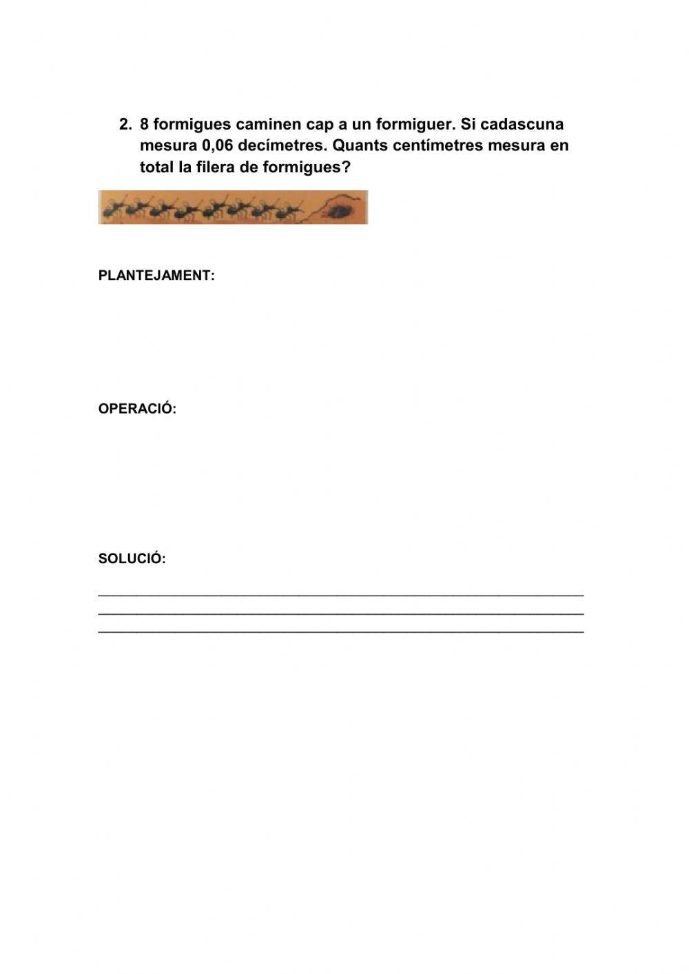 Mesures de longitud Mesures de longitud