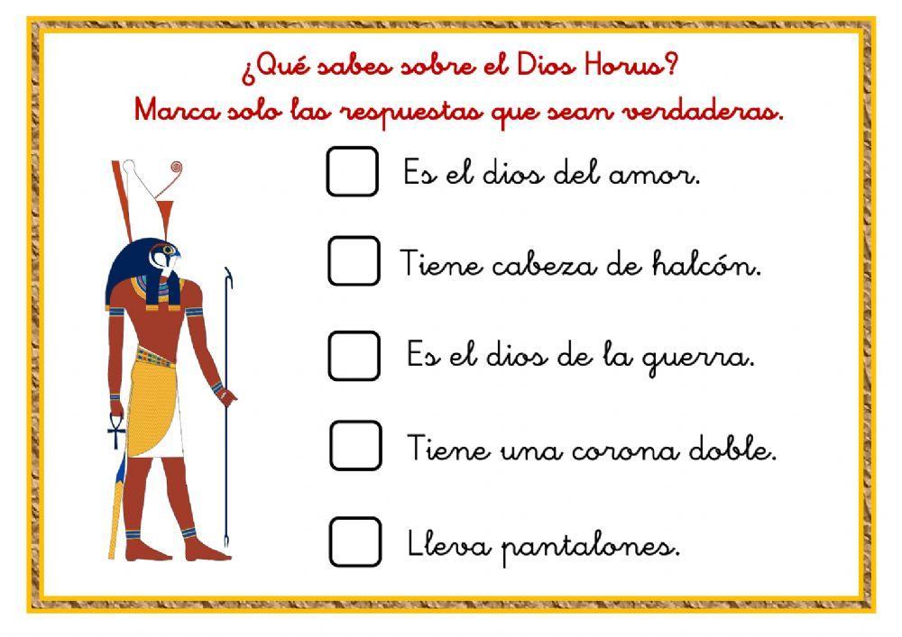 ¿Qué sabes sobre Horus?