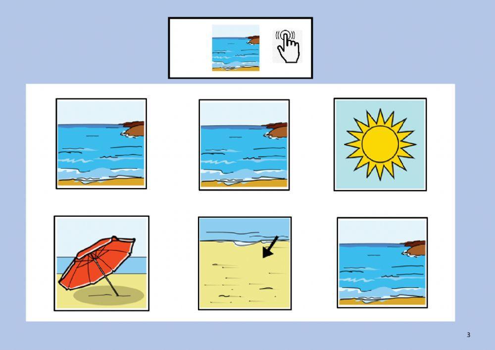 Busca el objeto de verano igual