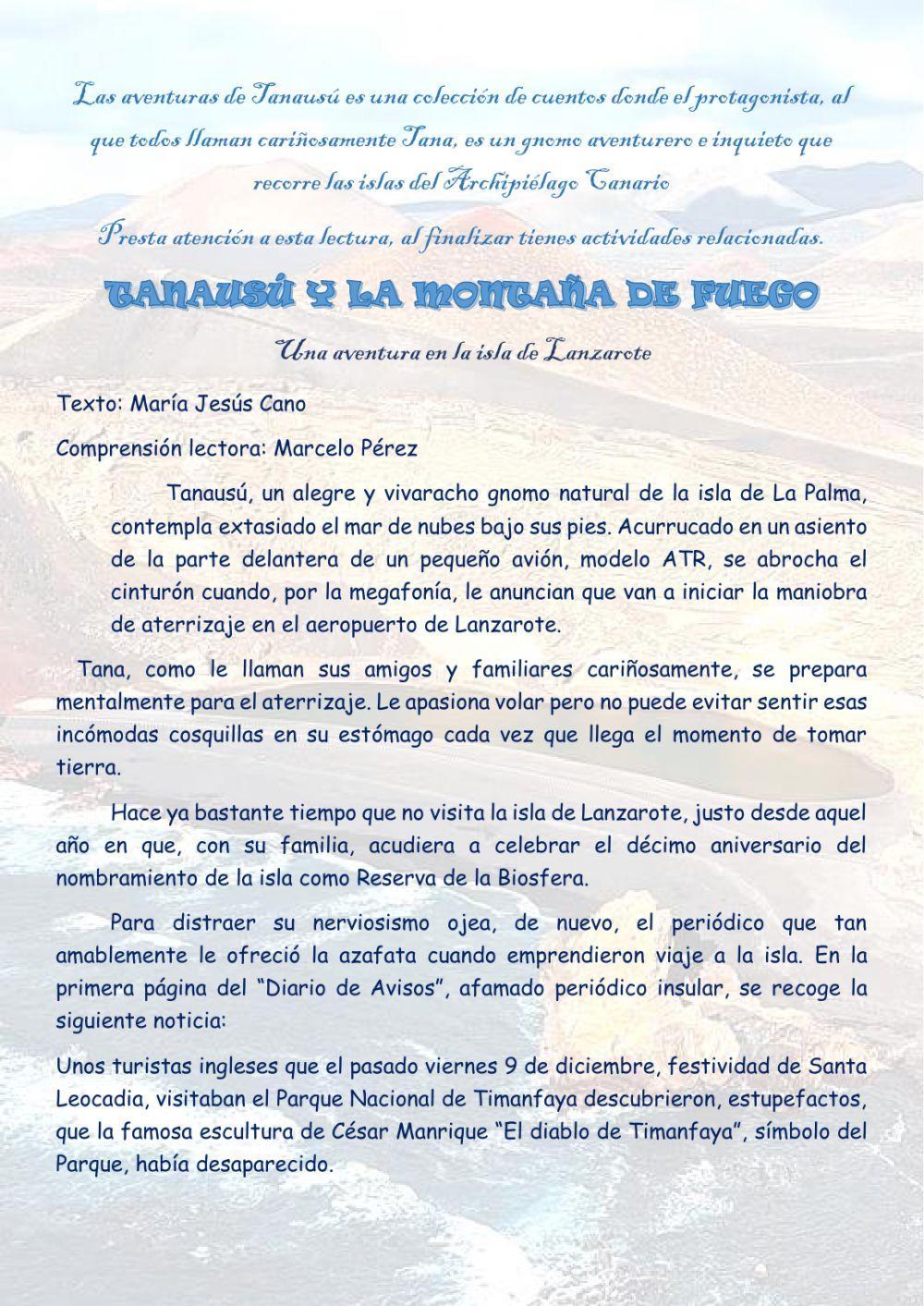 Tanausú y la montaña de fuego