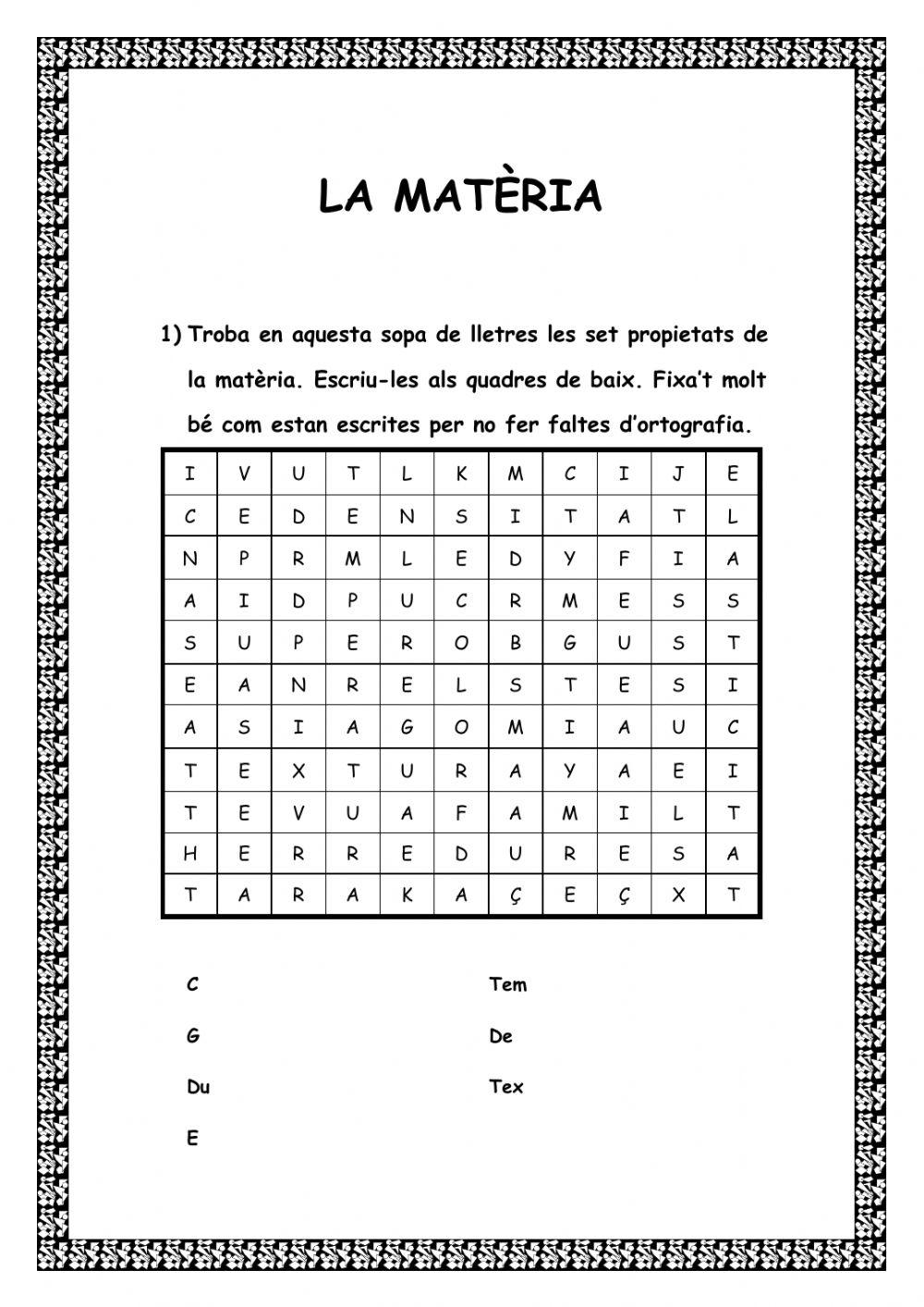 La matèria