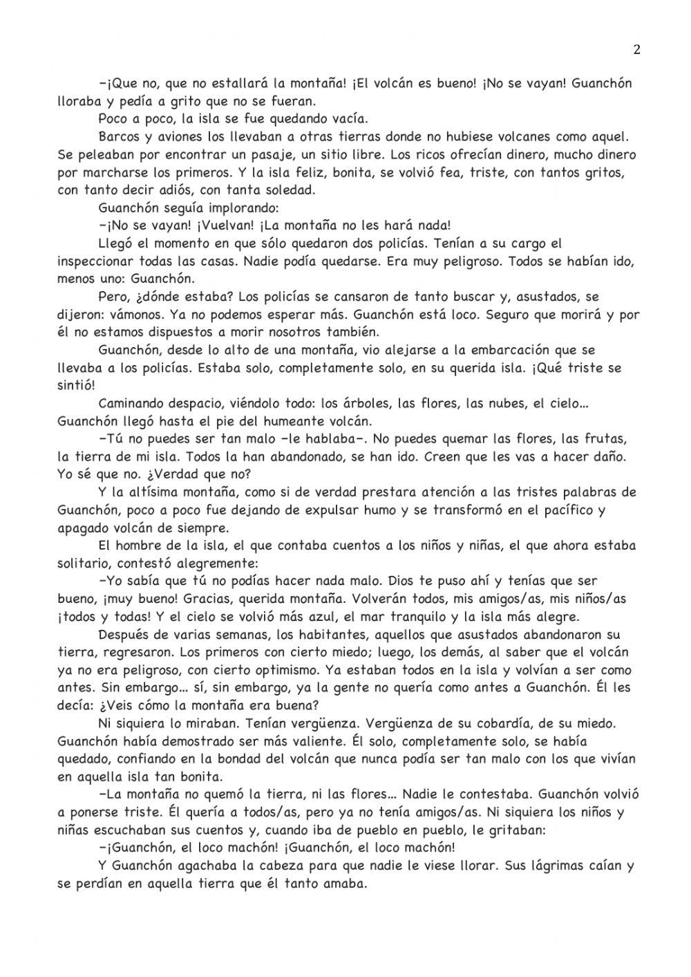 Guanchón y el volcán