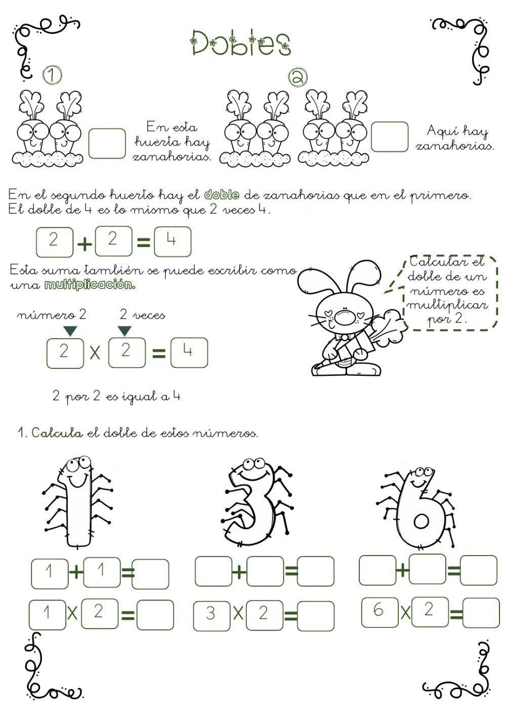 El DOBLE activity Live Worksheets
