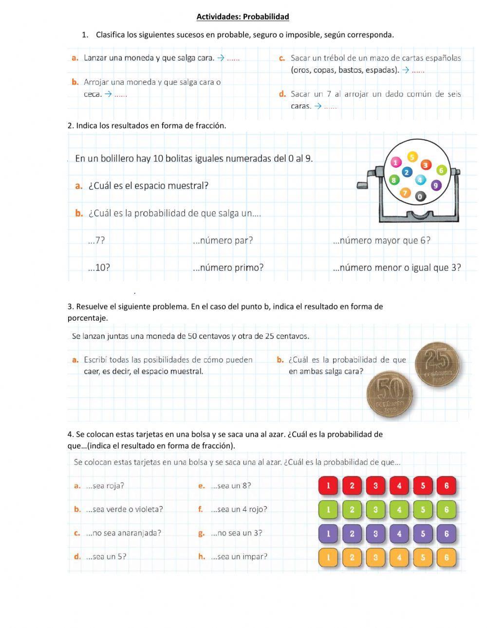 Probabilidad de un suceso