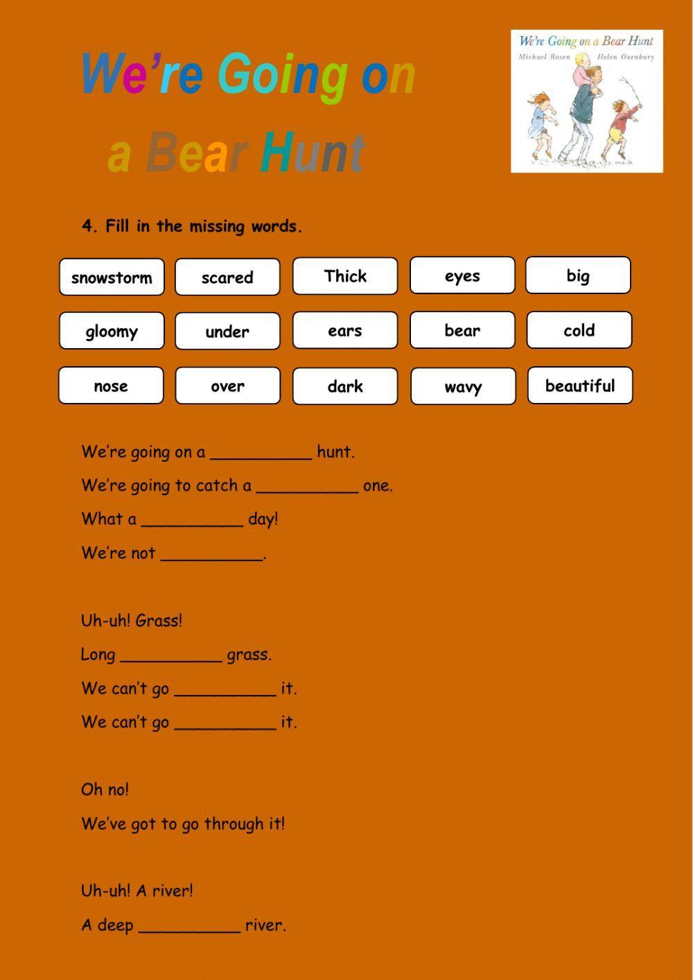 We're going on a bear hunt