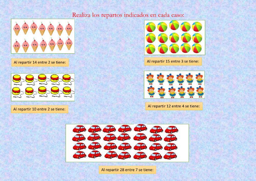 La división con reparto