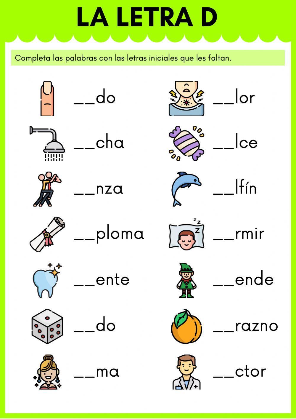 La letra D La letra D
