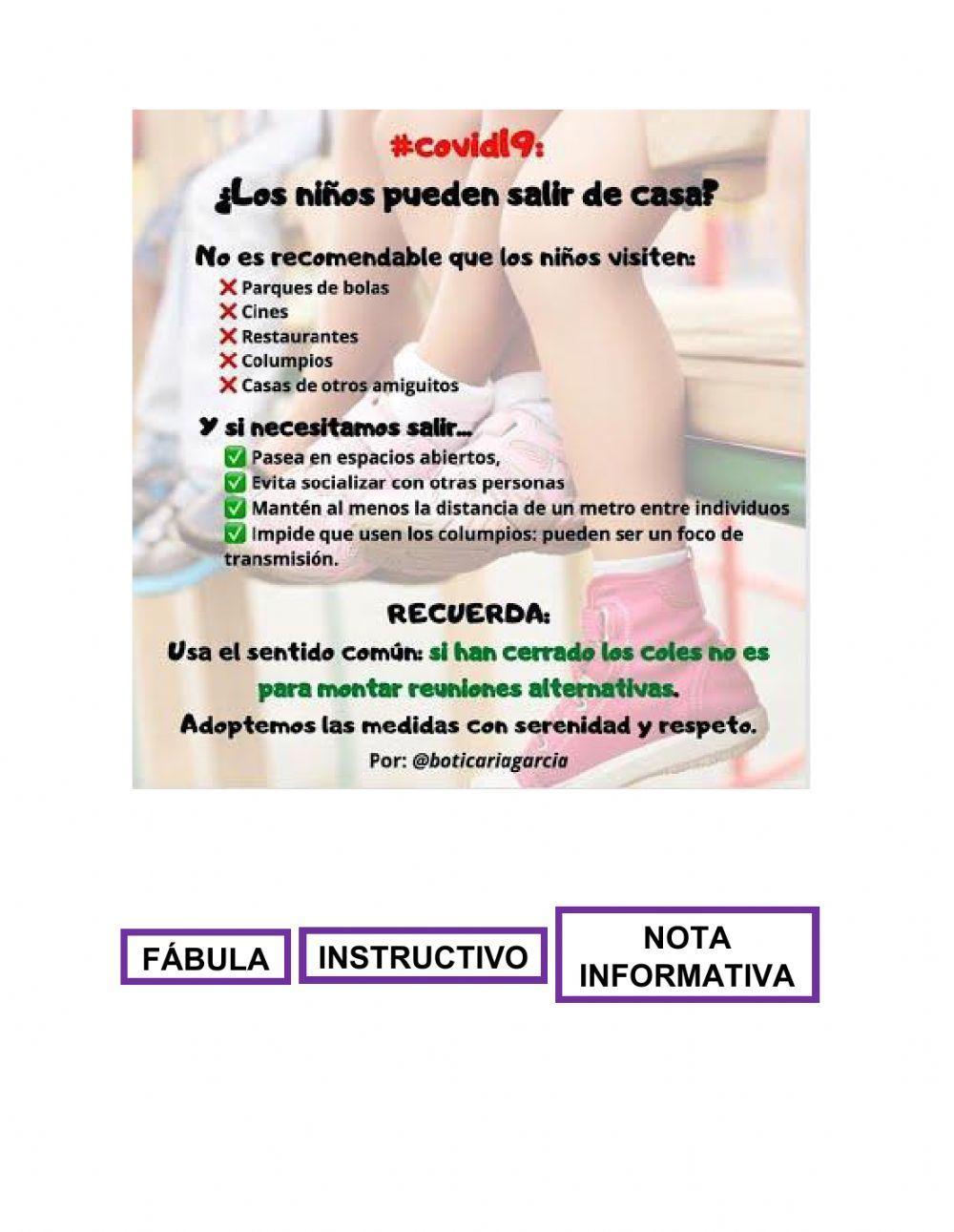 Reconocimiento de tipos de textos