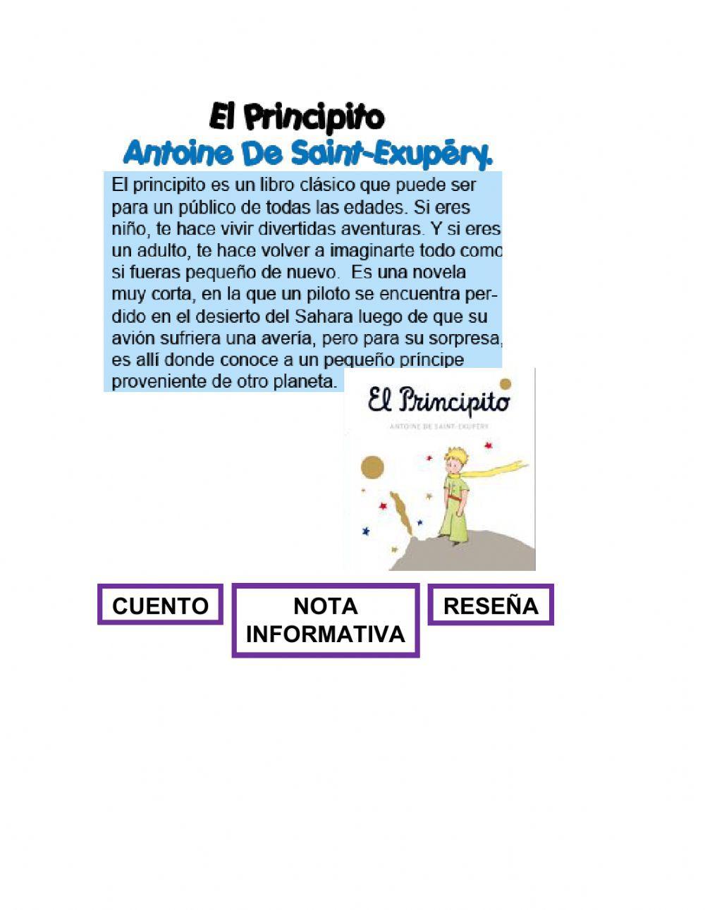 Reconocimiento de tipos de textos