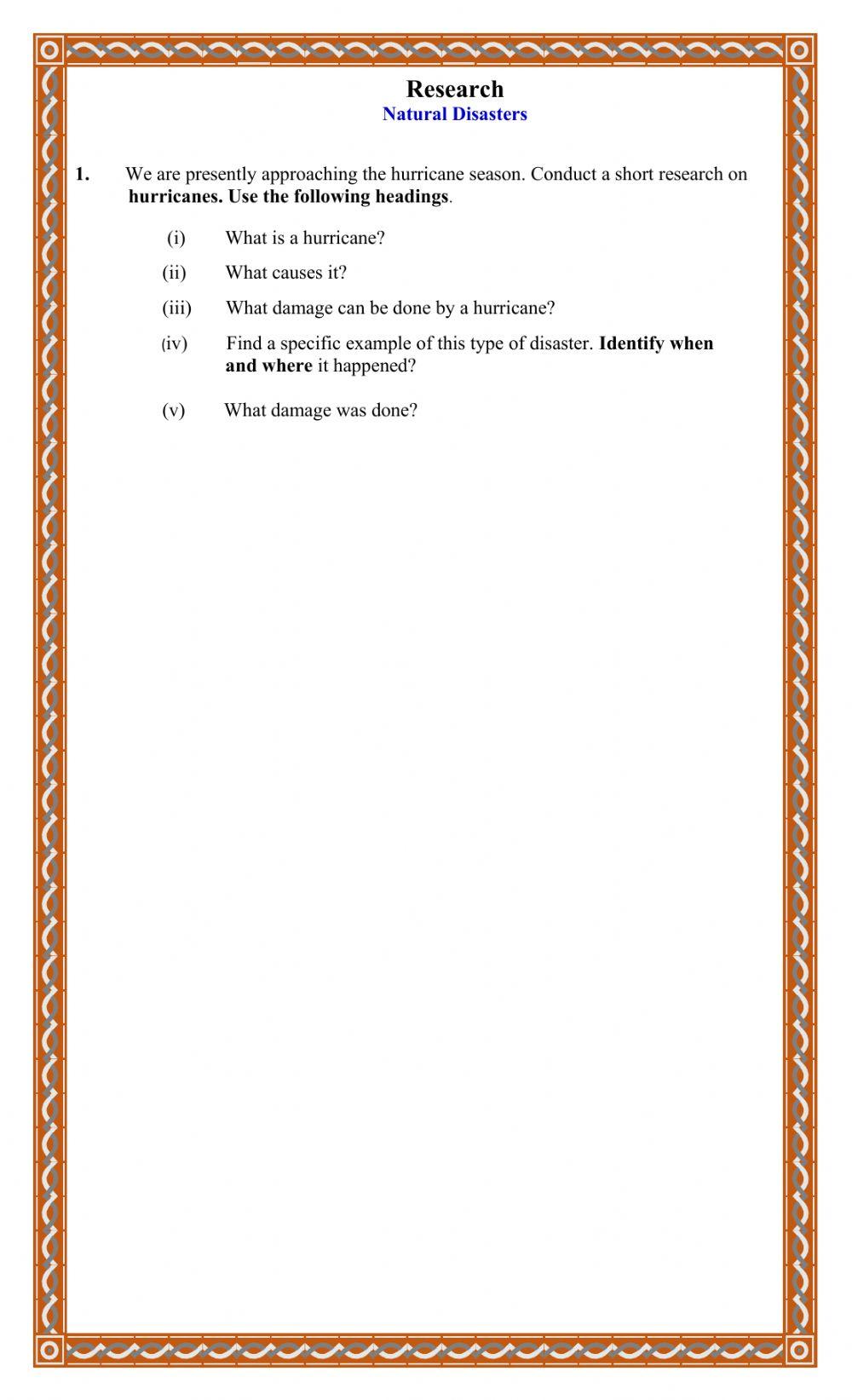 Environmental Changes