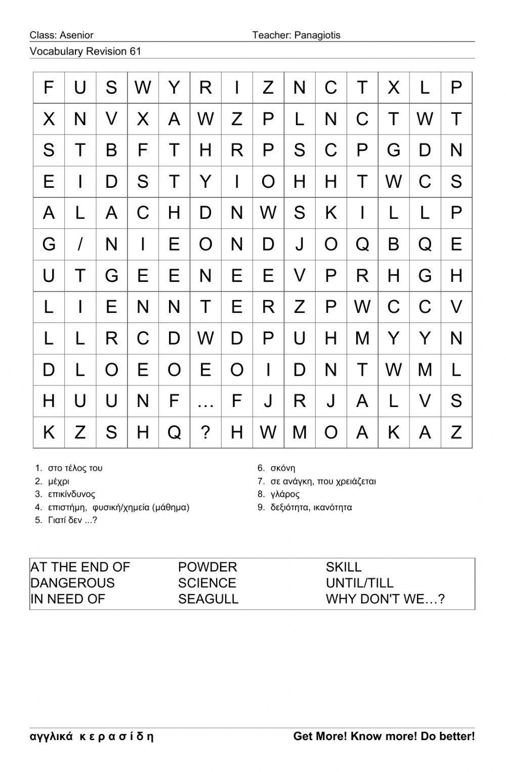 Asenior Wordsearch61