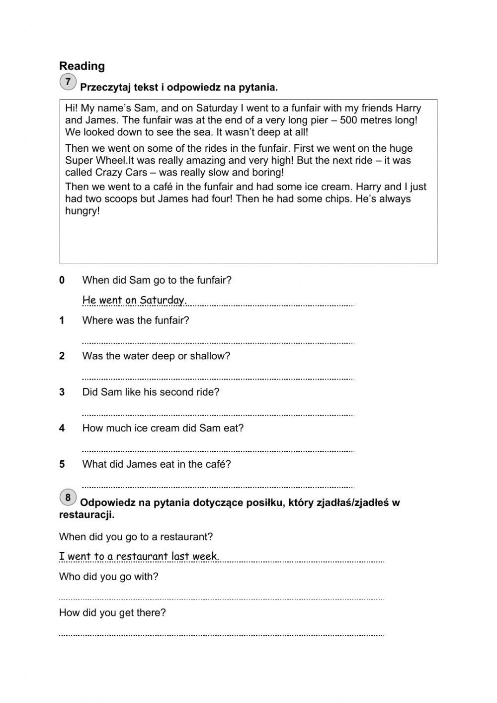 Final Exam - 5th grade