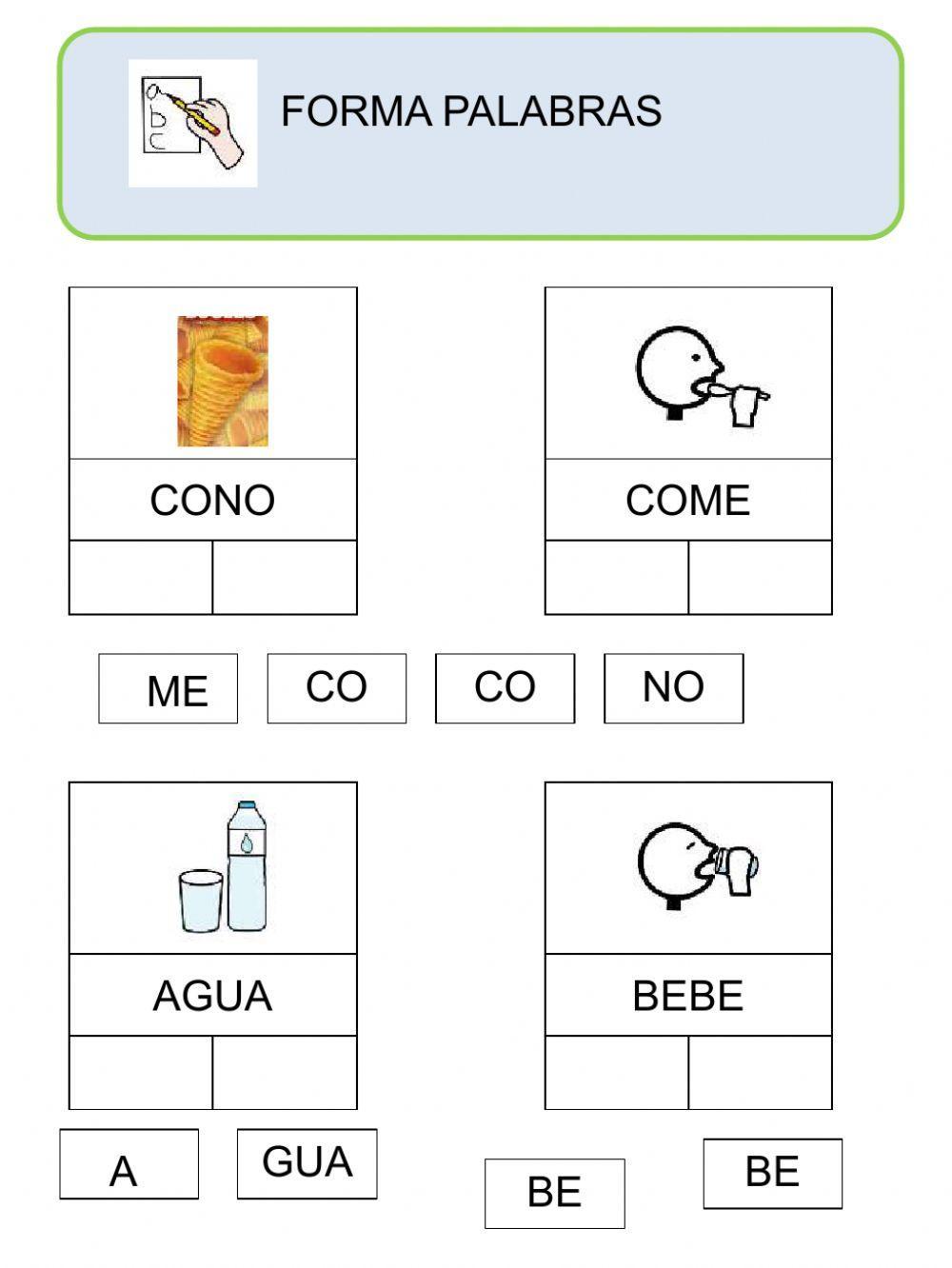 Formación de palabras y frases