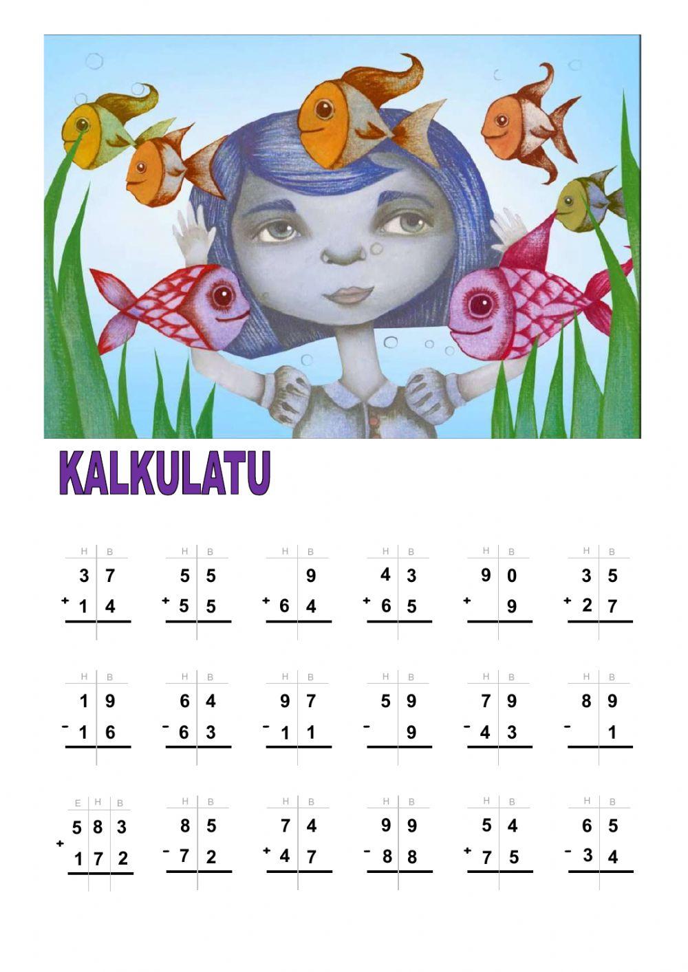 Batuketak eta kenketak 4 Batuketak eta kenketak 4
