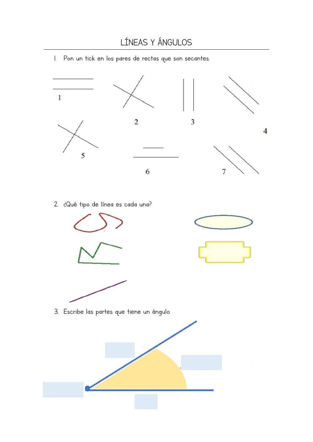 Líneas y ángulos
