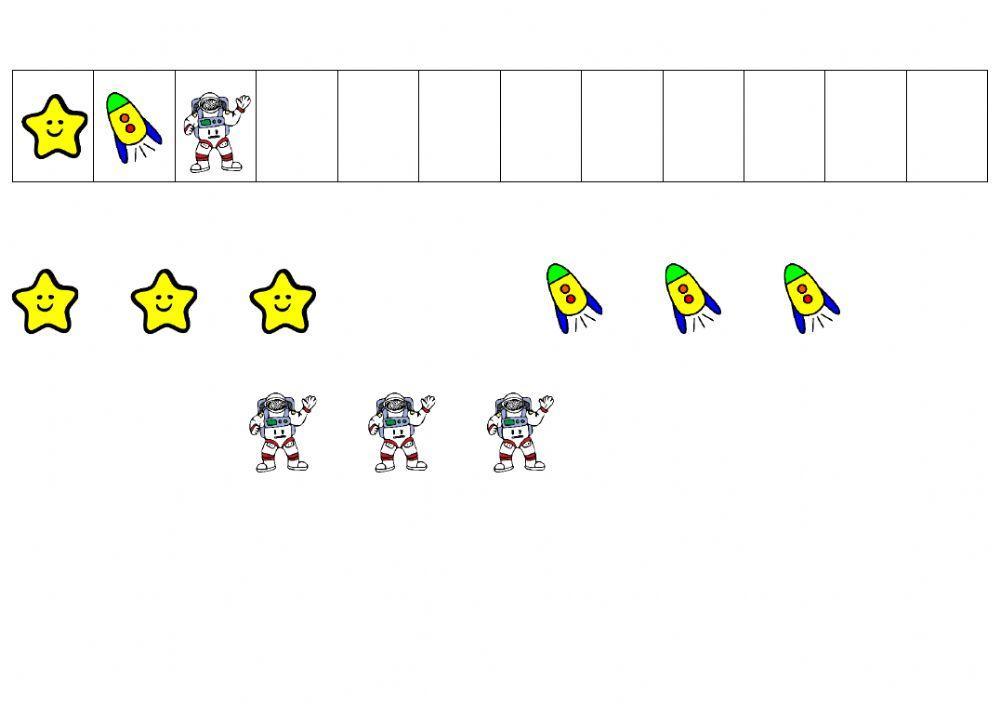 Serie de tres elementos (el universo)