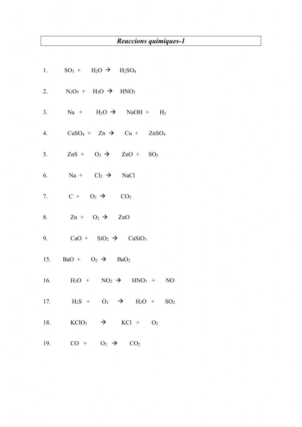 Ajustar eq. químiques