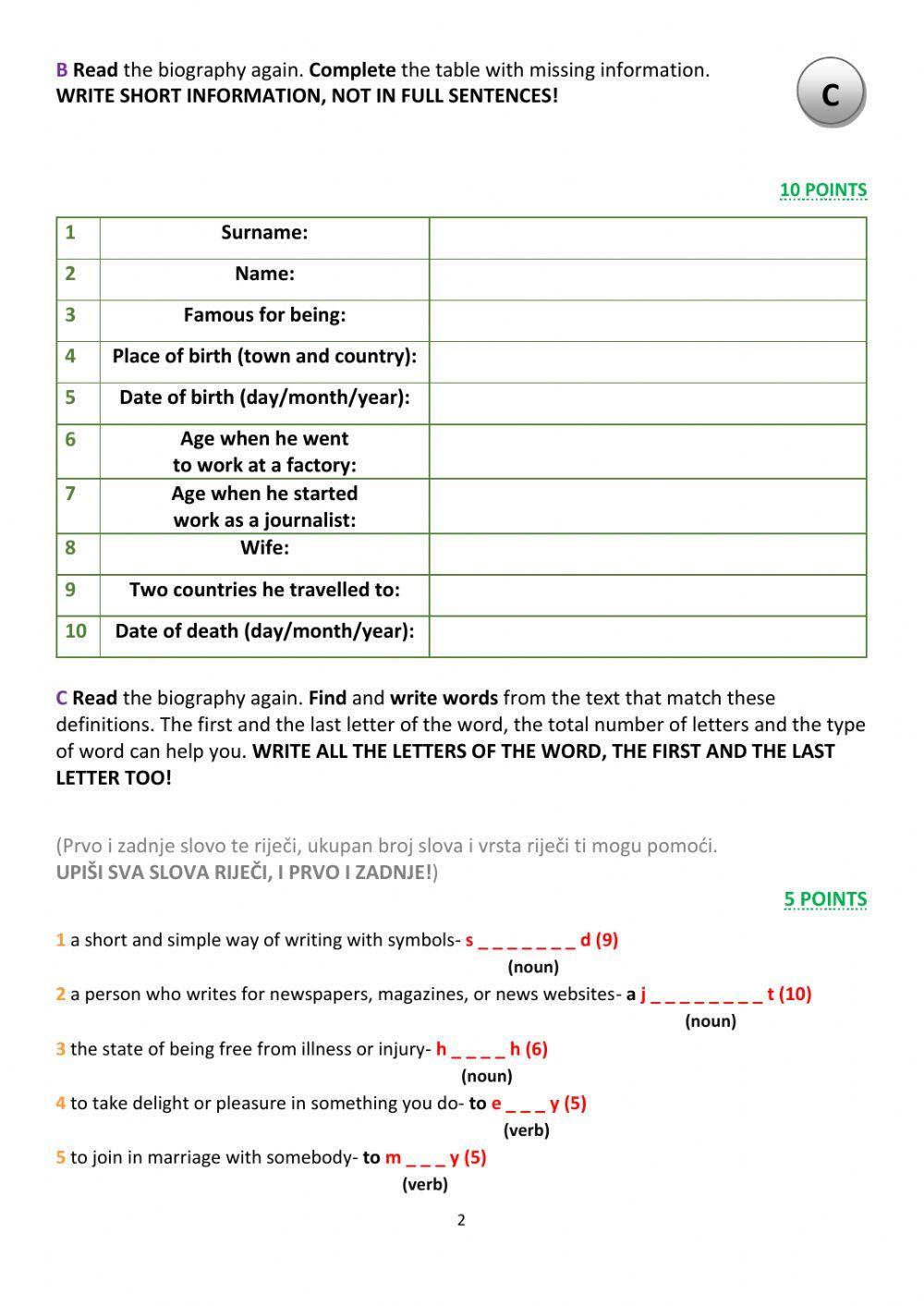 NBB8 Reading Test 2 (U5-6)- Group C