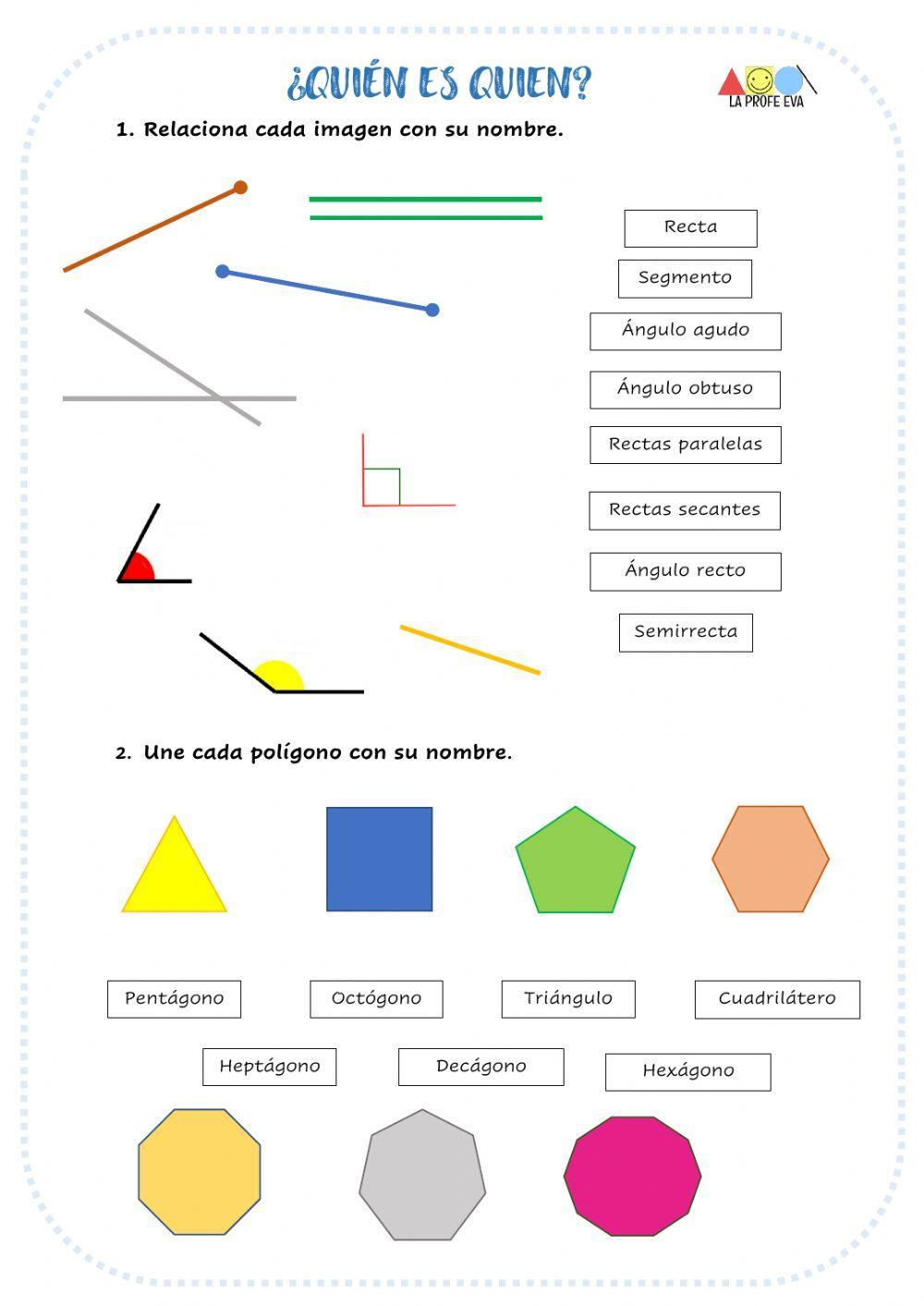 Rectas, ángulos y polígonos