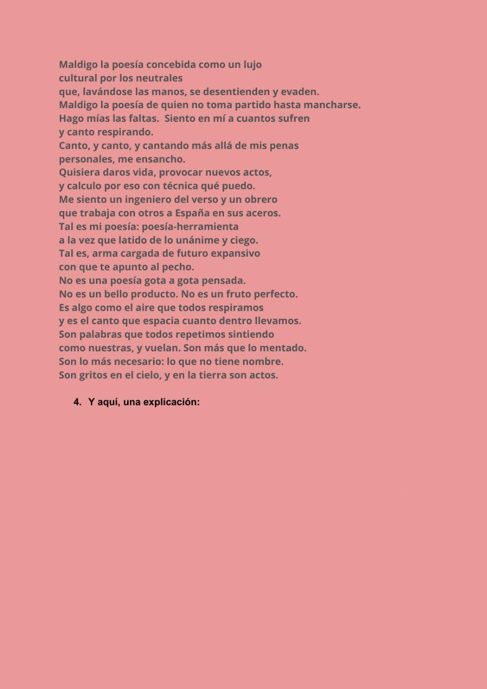La poesía social de posguerra