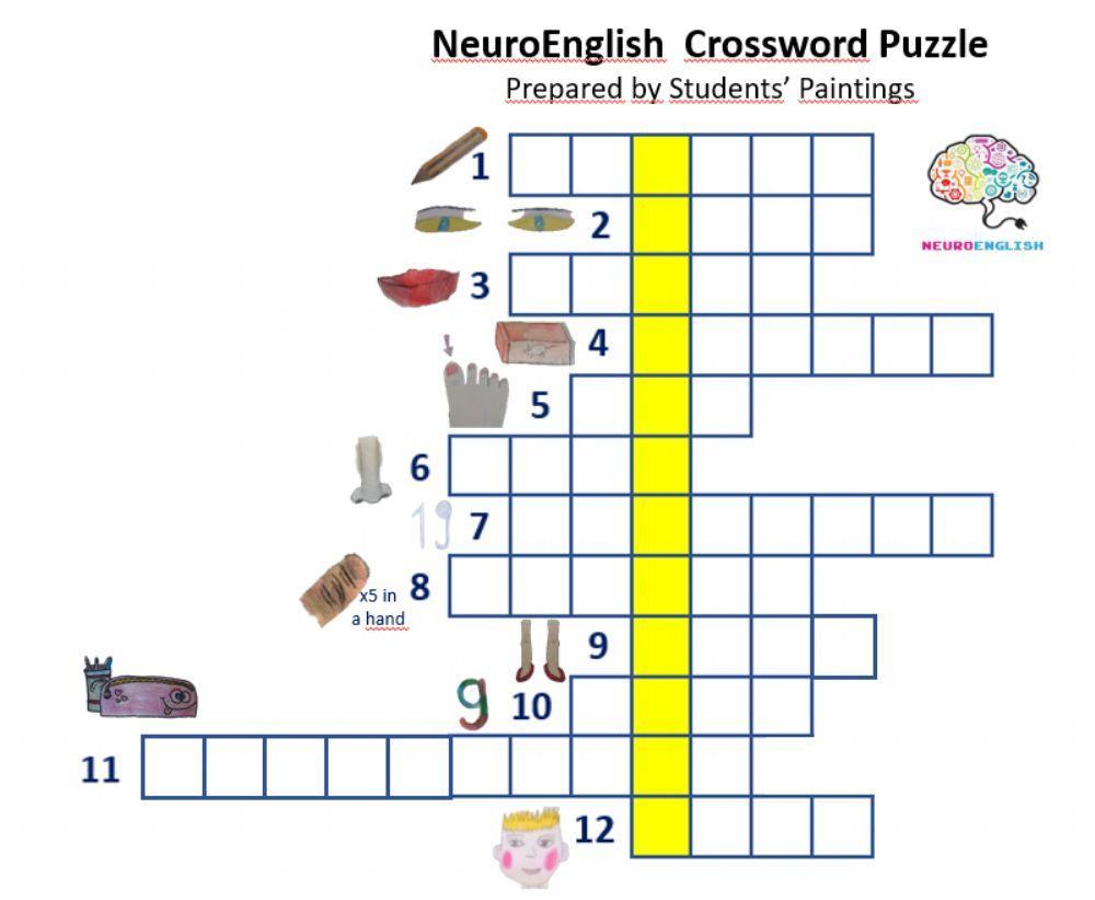 ETwinning Project Crossword Puzzle