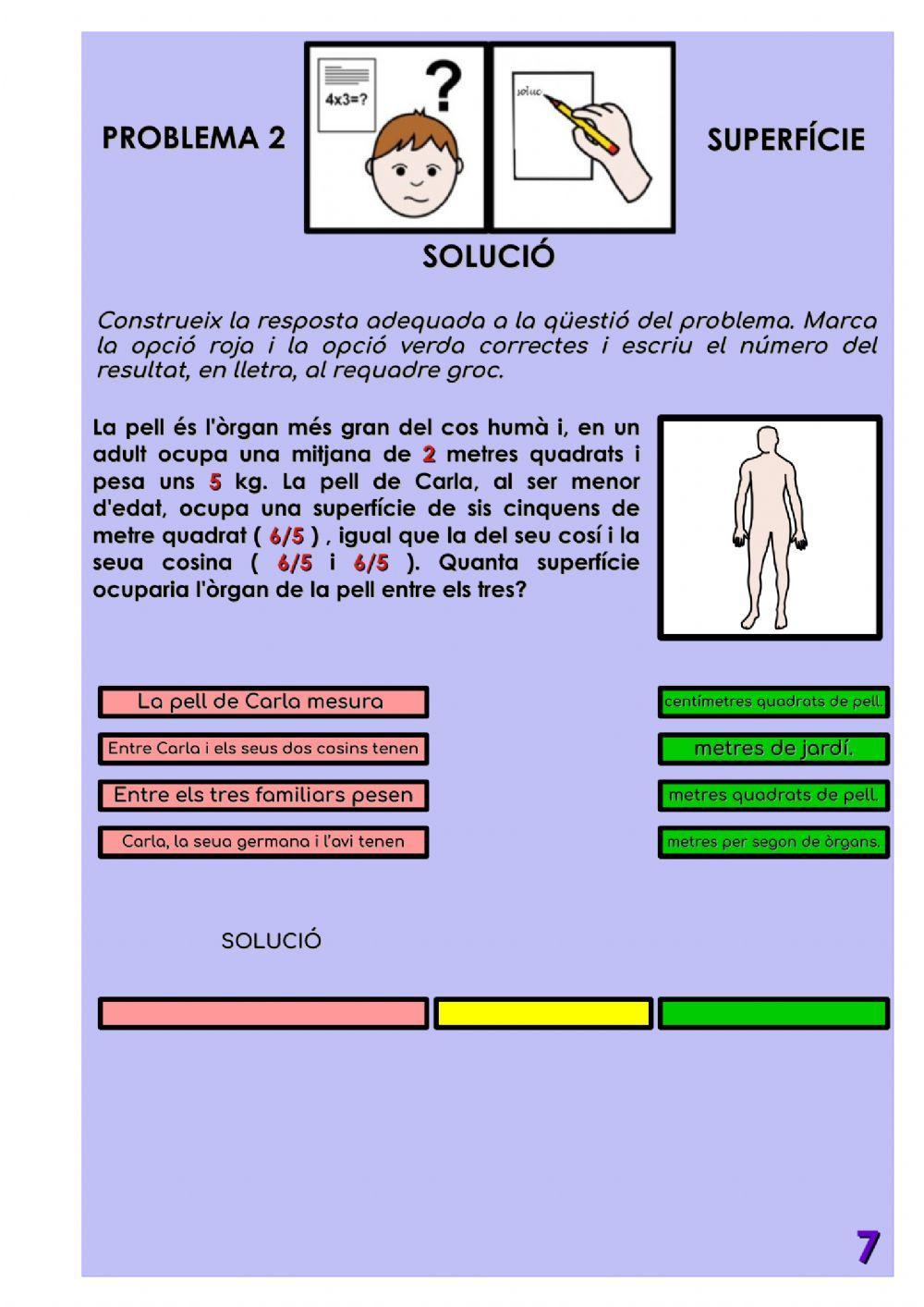 Problemes Unitats de Superficie