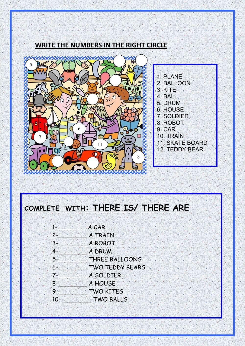 Toys and there is-there are Toys and there is-there are