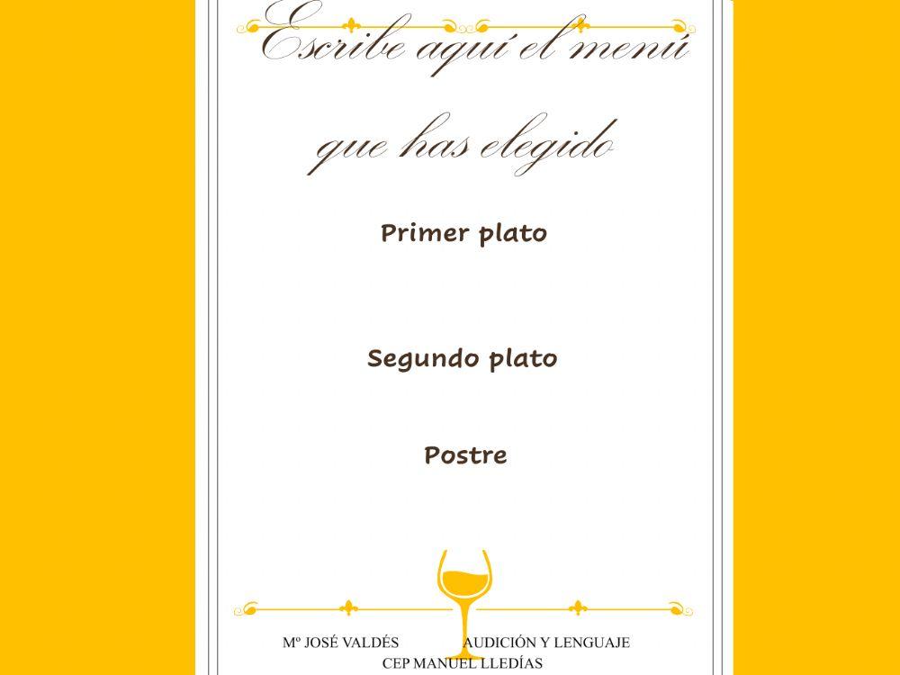 Un menú delicioso