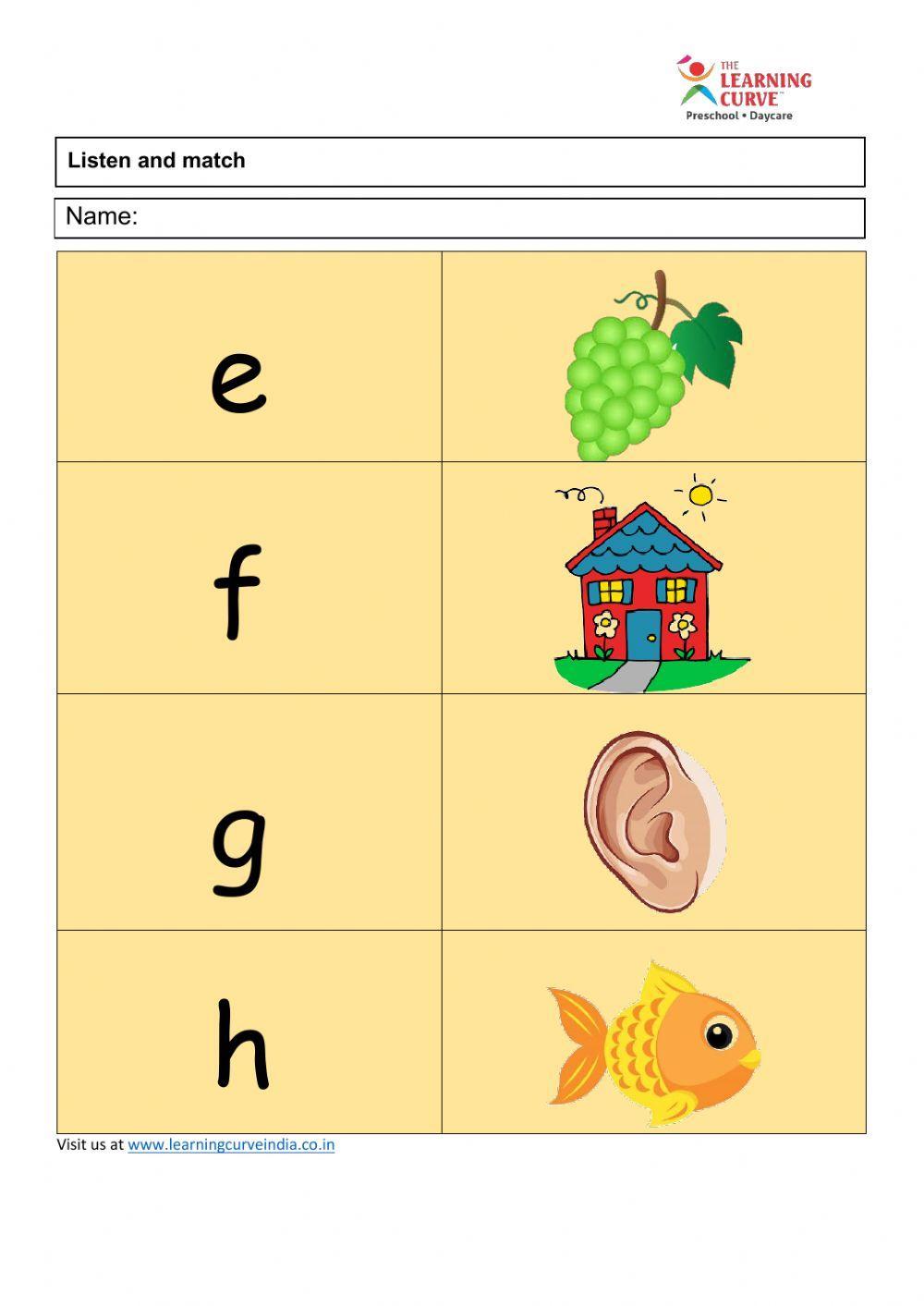 Nursery English Worksheet Final