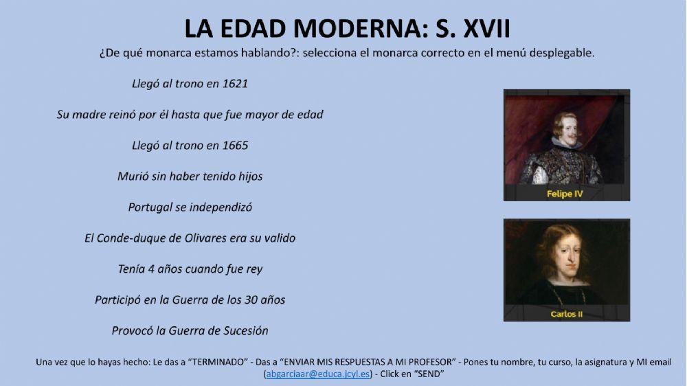 La edad Moderna en España: S. XVII